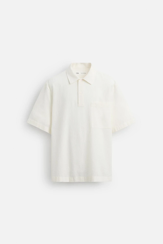 CHEMISE POLO JACQUARD À CARREAUX