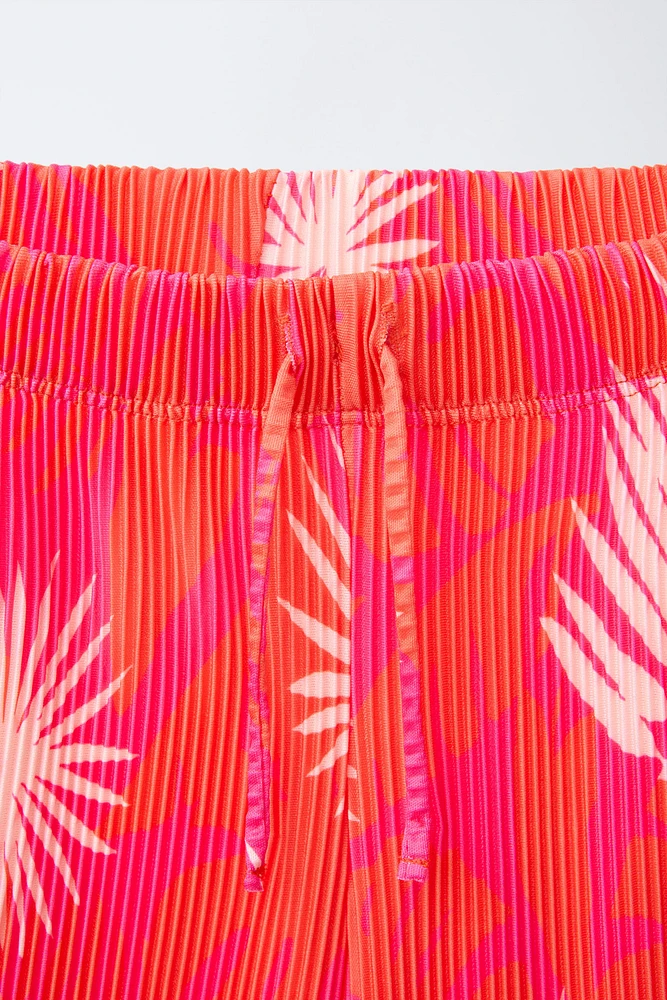 PANTALON PLISSÉ IMPRIMÉ