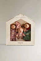 LOT DE 3 PELUCHES POUR ENFANT FAMILLE CHIENS