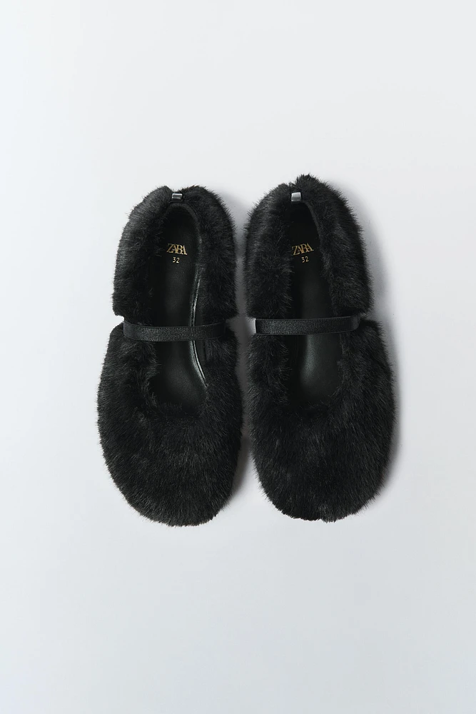 FAUX FUR MARY JANES LIMITED EDITION