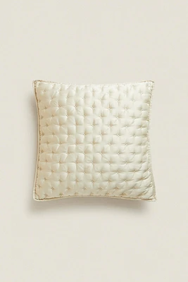 PLAIN THROW PILLOW COVER WITH KNOTS