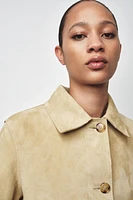 VESTE EN CUIR DAIM 100 % ZW COLLECTION LIMITED EDITION