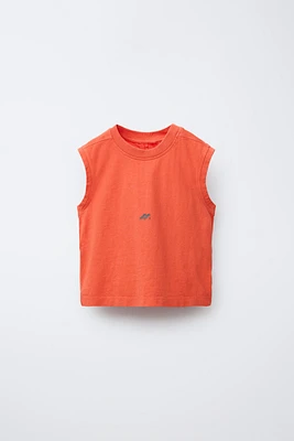 T-SHIRT TEINT EN PIÈCE LOGO