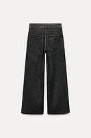 ZW COLLECTION HIGH WAIST WIDE LEG POCKET JEANS