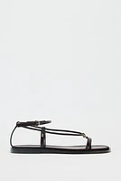 SANDALES BRIDES FINES EN CUIR