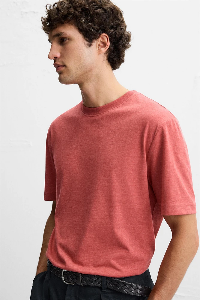T-SHIRT DÉLAVÉ FENTES