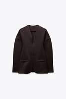 FITTED INTERLOCK BLAZER