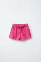 TWO-PACK OF PLAIN AND STRIPED SHORTS