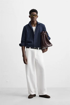 PANTALON PLIS MÉLANGE LYOCELL