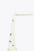 FLORAL POPLIN HALTER TOP
