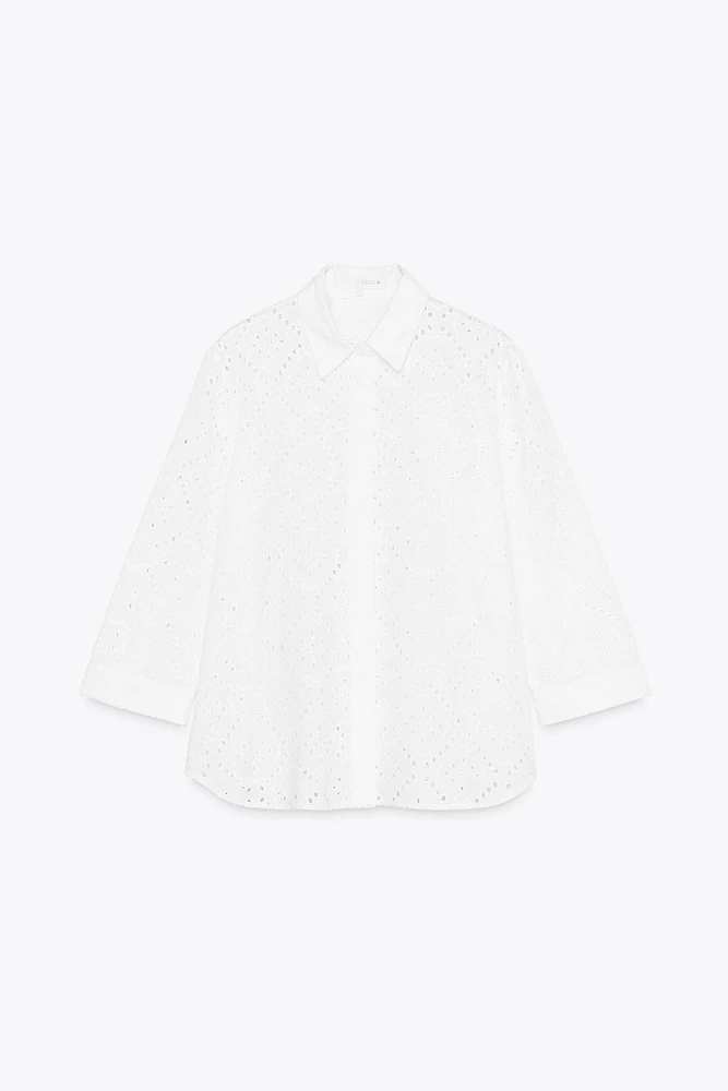 CHEMISE AVEC BRODERIES AJOURÉES COLLECTION ZW