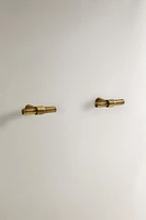 SET OF GOLD METALLIC KNOBS (SET OF 2