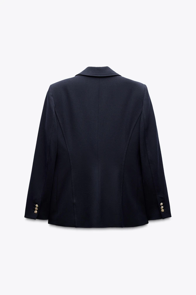 BLAZER AJUSTÉ AVEC ÉPAULETTES