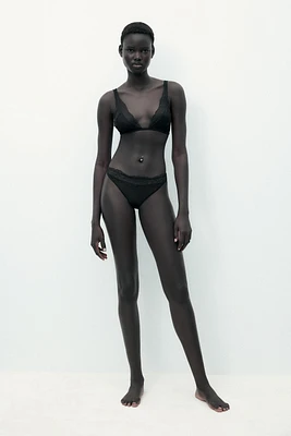 VISCOSE LACE THONG