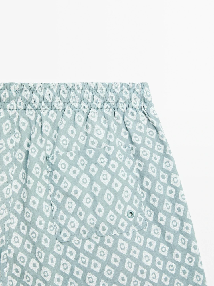 Short de bain imprimé