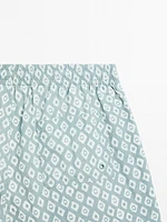 Short de bain imprimé