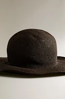 WOVEN PAPER BEACH HAT