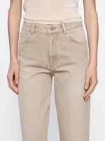 High-waist relaxed fit barrel jeans