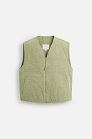 GILET SANS MANCHES MATELASSÉ DÉLAVÉ