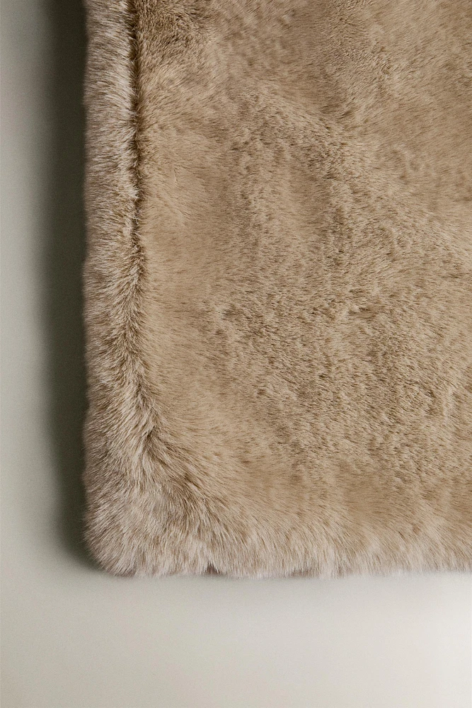 FAUX FUR AREA RUG