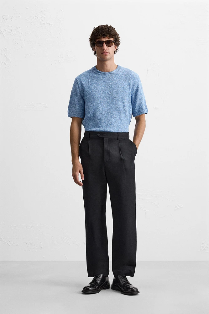 IRREGULAR JACQUARD KNIT SHIRT