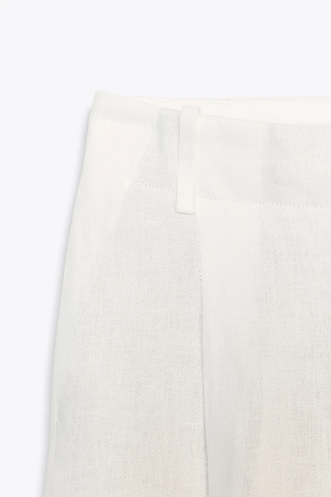 ZW COLLECTION LINEN BLEND PANTS