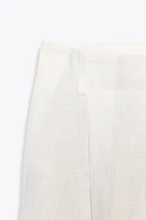 ZW COLLECTION LINEN BLEND PANTS