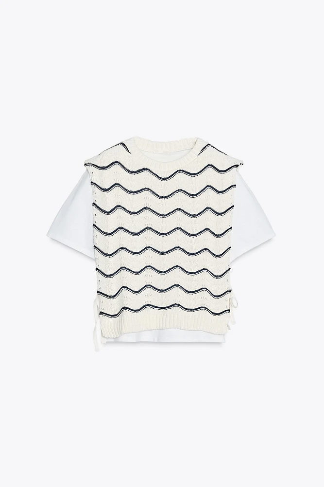 COMBINATION TRICOT VEST