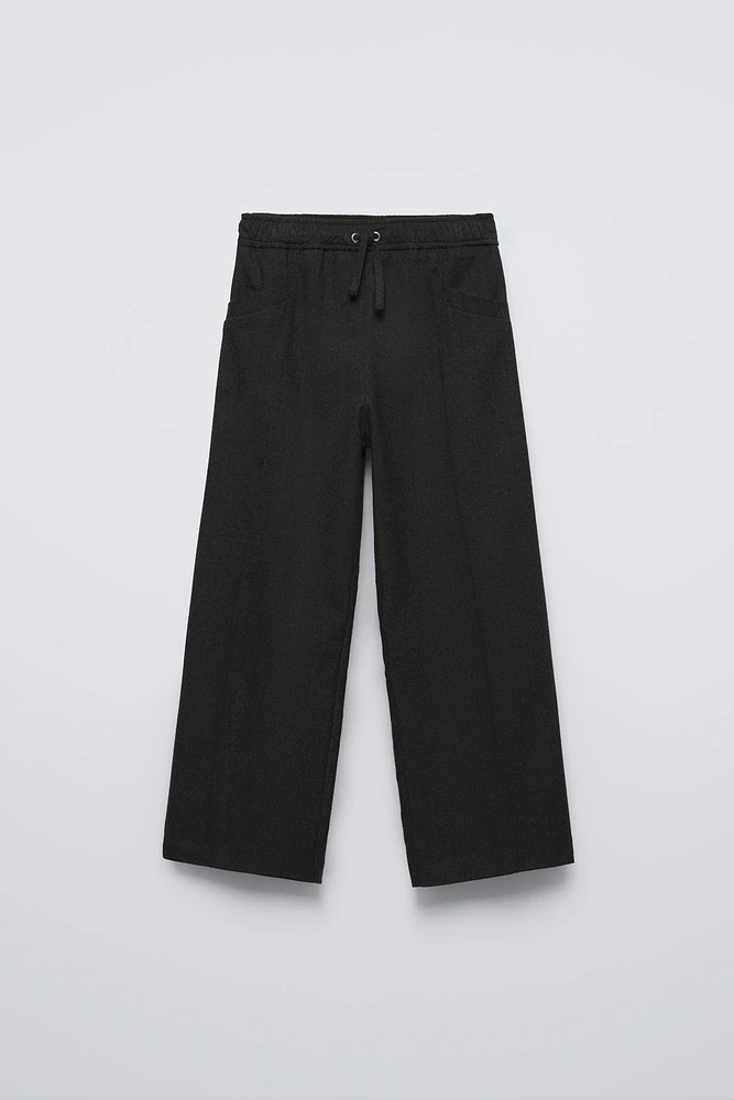 STRAIGHT LEG DRAWSTRING PANTS