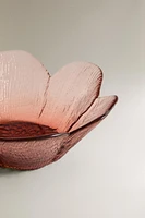 BOL VERRE RECYCLABLE RELIEF FLEUR