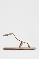 SANDALES PLATES FANTAISIE