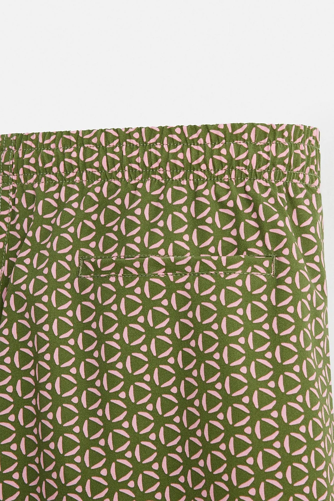 REGULAR FIT GEOMETRIC PRINT SWIMSUIT
