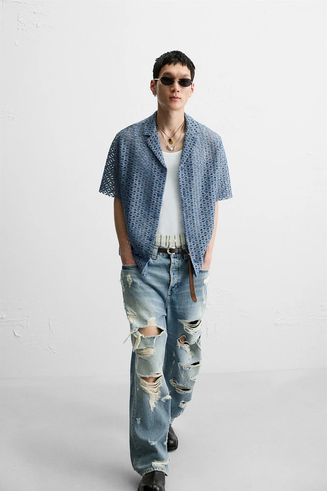 OPEN WEAVE SHIRT