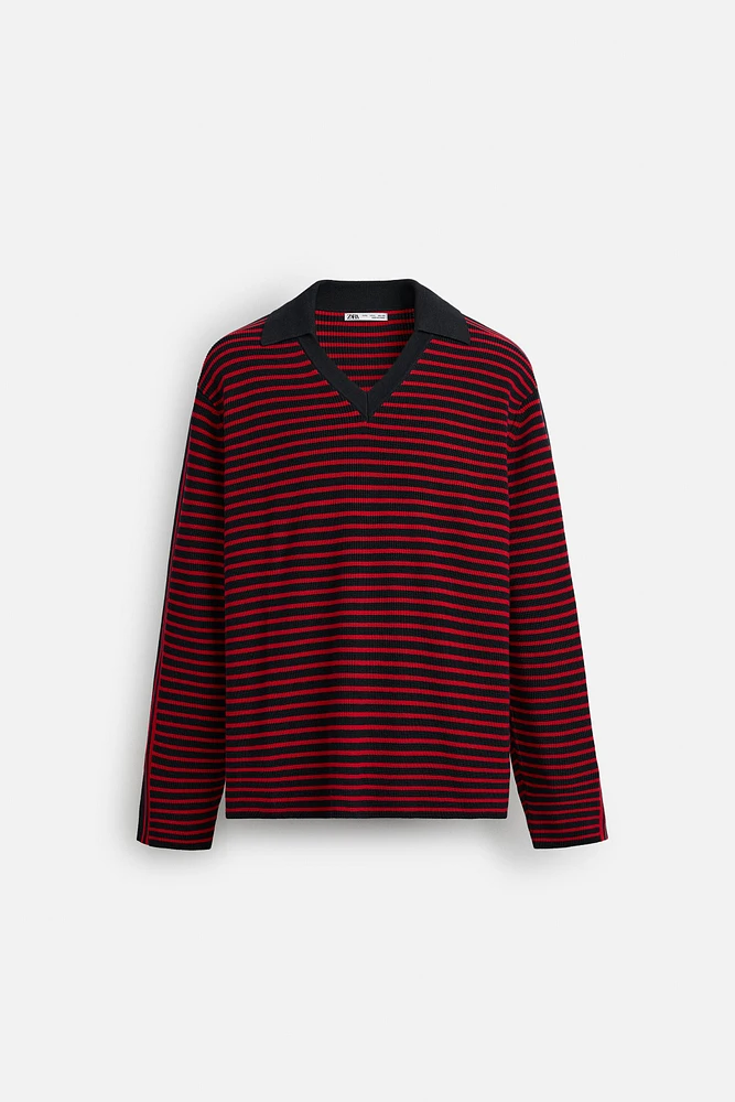 STRIPED KNIT POLO LIMITED EDITION