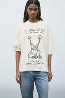 DANIEL JOHNSTON WASHED EFFECT T-SHIRT