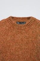 WOOL BLEND KNIT SWEATER