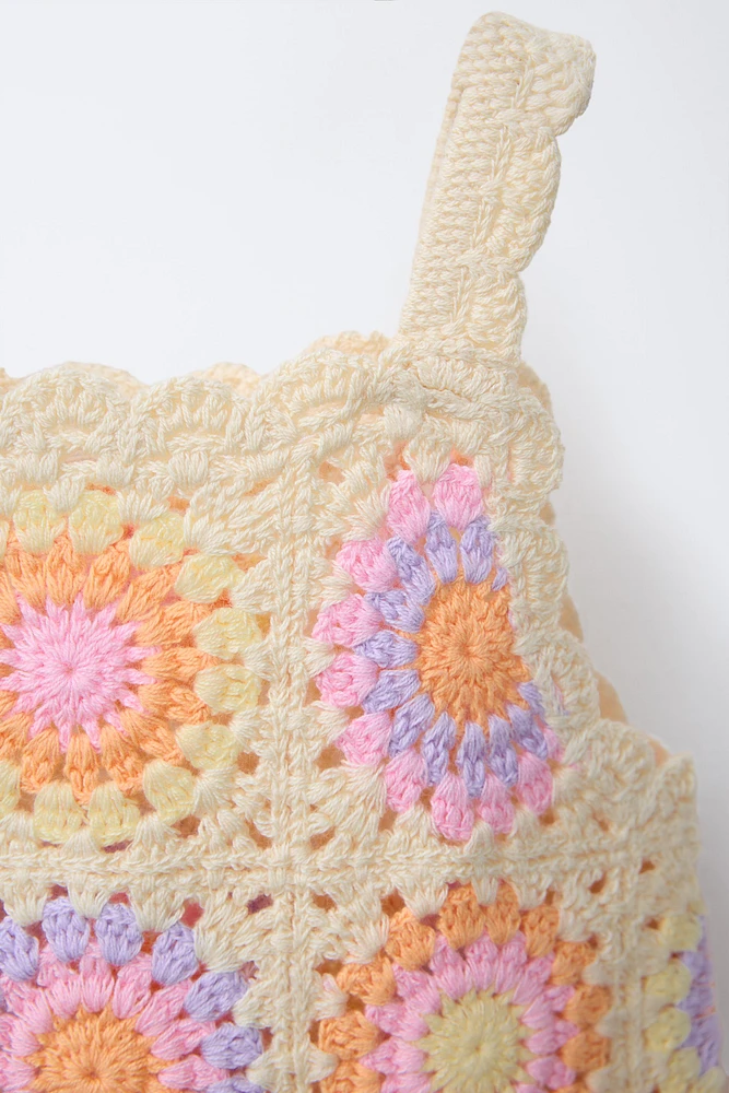 CROCHET KNIT DRESS