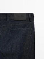 Lightweight slim fit denim trousers