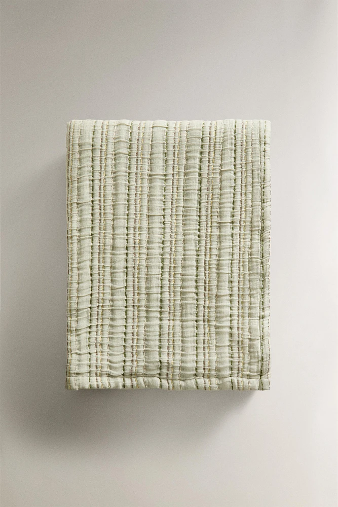 PLAID GAZE DE COTON
