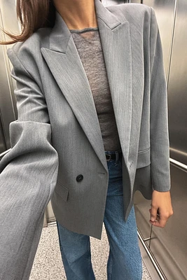 OVERSIZED DOUBLE BREASTED BLAZER