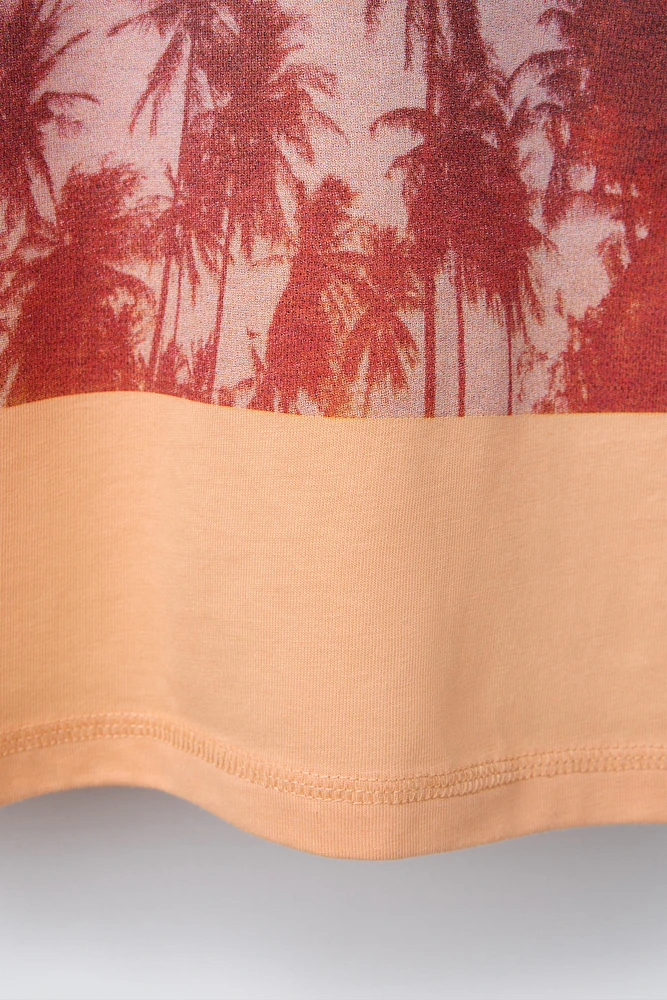 T-SHIRT À IMPRIMÉ PALMIERS