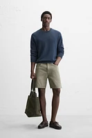 REGULAR FIT DENIM SHORTS