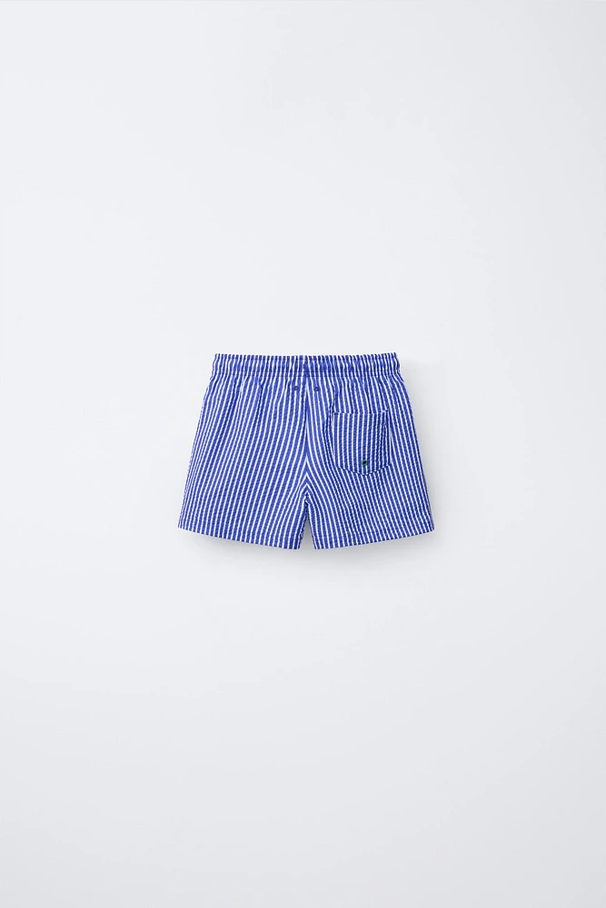 1-6 ANS/ BERMUDA DE BAIN EN SEERSUCKER