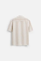 TEXTURED STRIPED SHIRT