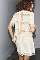 ZW COLLECTION COMBINATION CROCHET BLOUSE