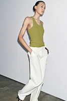 TOP EN COTON BOUTONNÉ
