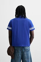 POLO COLOR BLOCK AVEC DRAPEAU