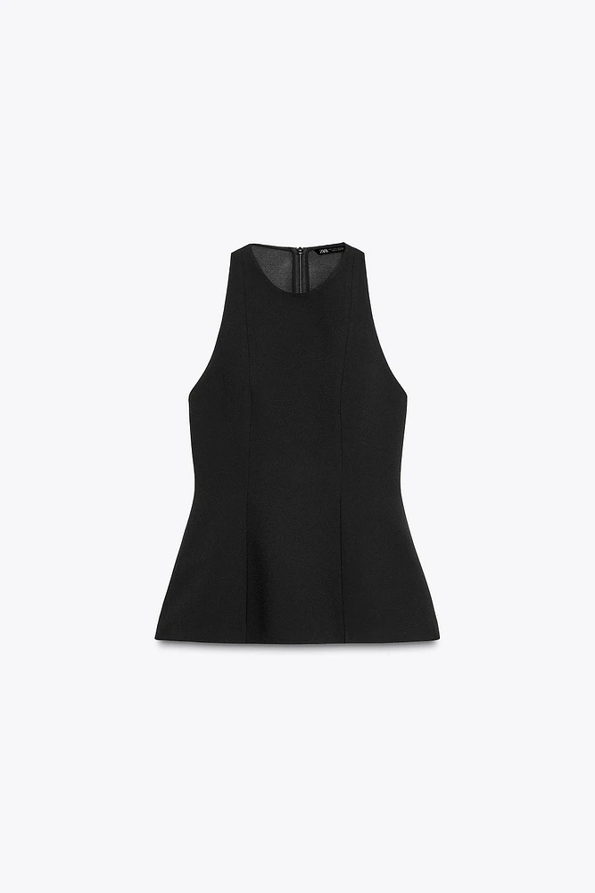 PLEATED HALTER TOP ZW COLLECTION