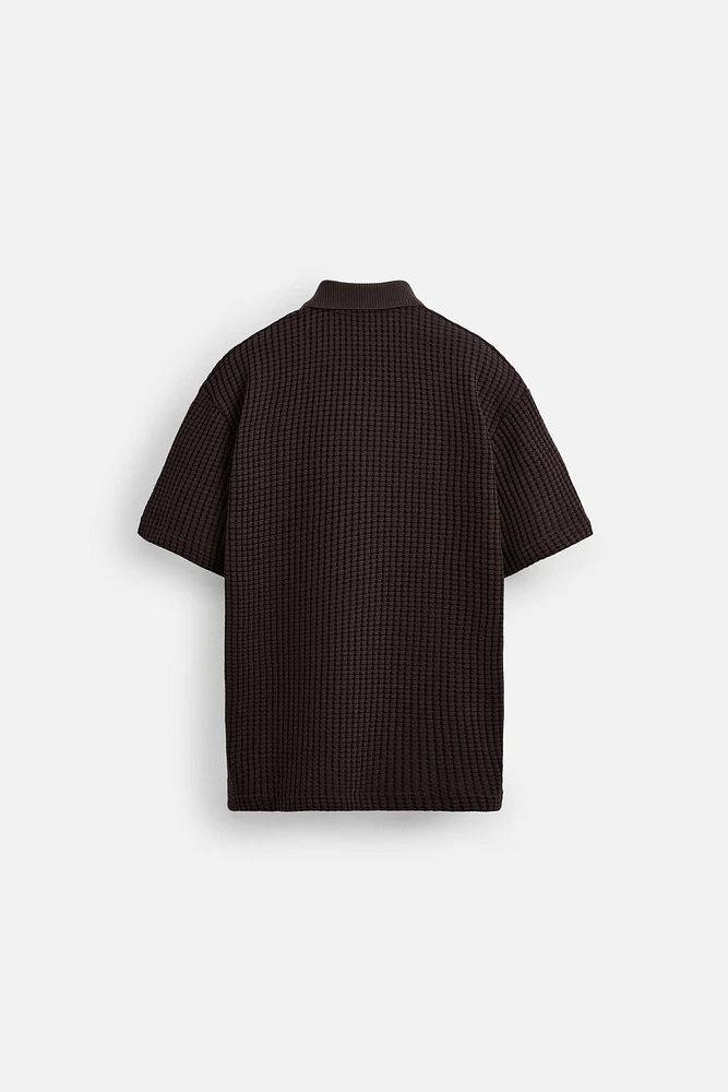 POLO STRUCTURÉ QUADRILLÉ