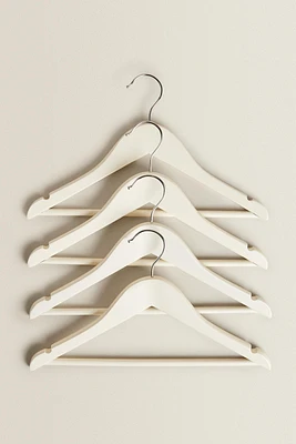 PACK OF CHILDREN’S WOODEN HANGERS (PACK OF 4)